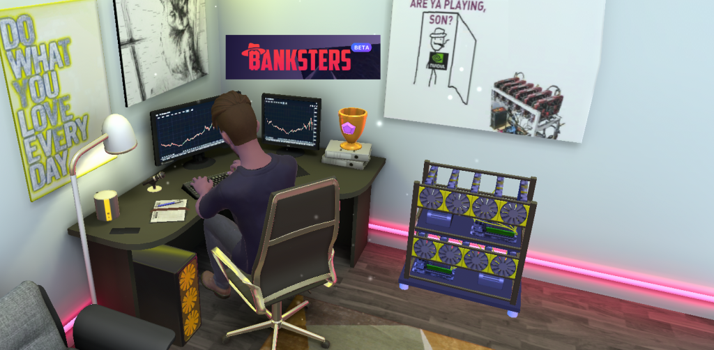 Tranzacționezi câștigi și te distrezi: Banksters revoluționează lumea jocurilor de criptomonede